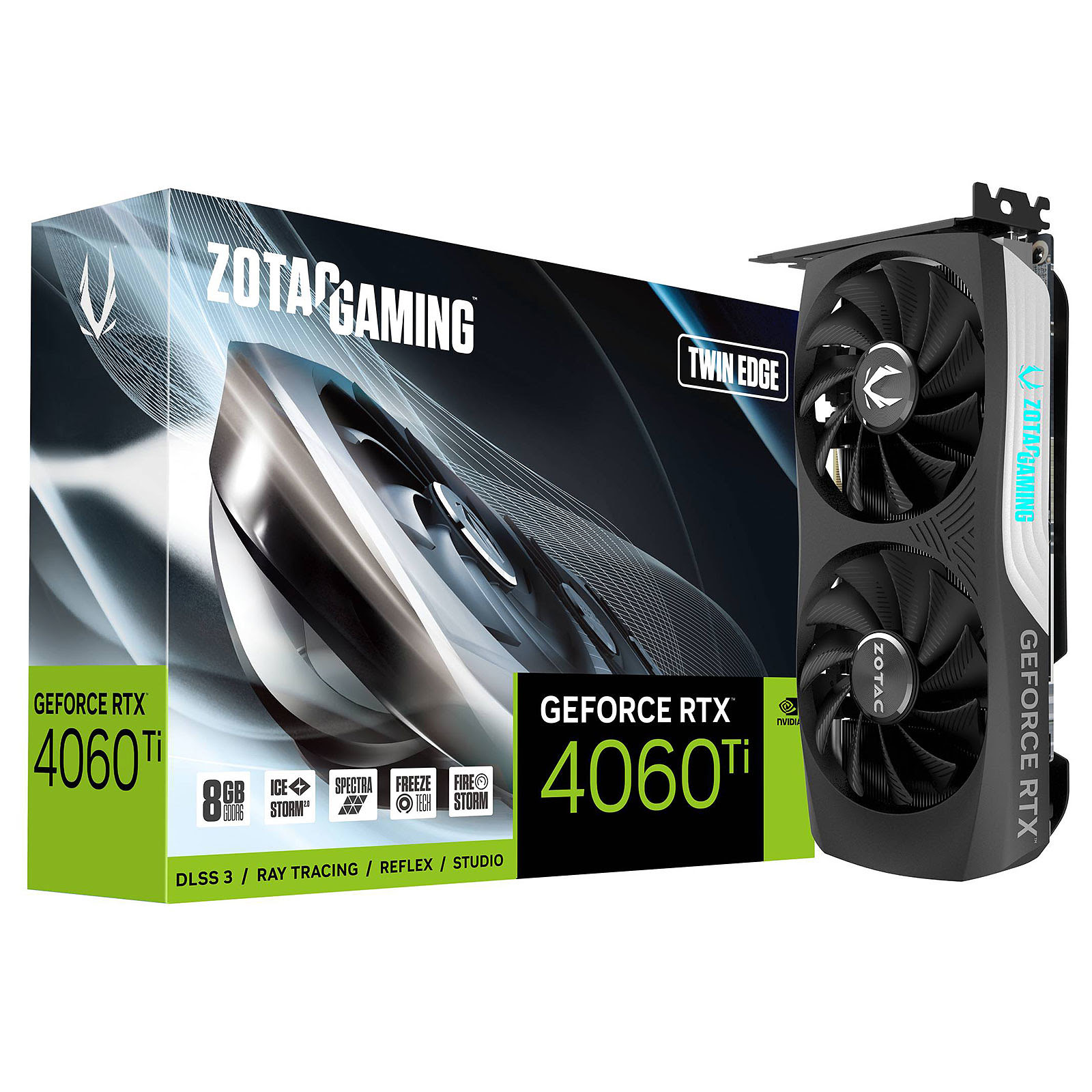 Grosbill Carte graphique ZOTAC Gaming GeForce RTX 4060 Ti Twin Edge 8GB#