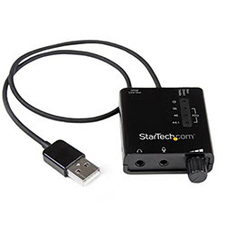 Grosbill Carte son StarTech USB avec Numérique SPDIF + Micro - ICUSBAUDIO2D