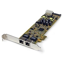 Grosbill Carte réseau StarTech PCI-E - 2 ports Gigabit PoE - ST2000PEXPSE