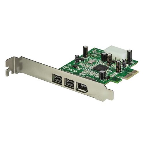 Grosbill Carte contrôleur StarTech PCI-Express vers 3 ports Firewire
