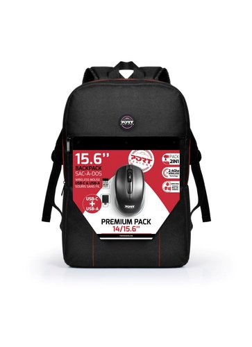 Grosbill Sac et sacoche Port Premium sac à dos pour 15.6" + souris sans fil