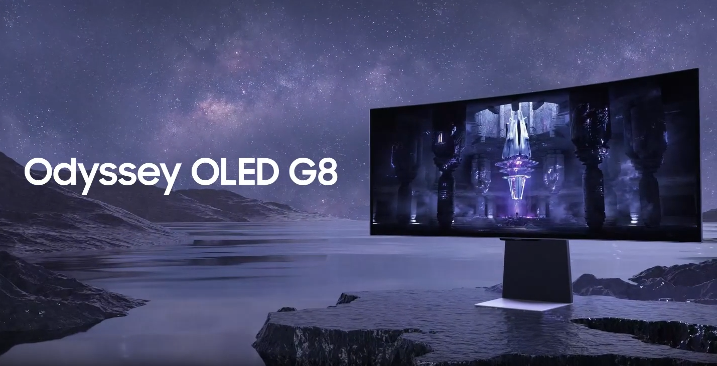 Grosbill Ecran PC Samsung ODYSSEY G8 OLED 34''UWQHD/CURVE/175Hz/0.1ms/HDR400