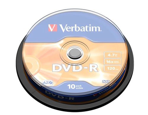 Grosbill Consommable stockage Verbatim DVD-R/4.7GB 16xspd ADVANCEDAZO10 Spindle
