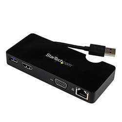 Grosbill Accessoire PC portable StarTech Réplicateur de ports USB3.0/HDMI/RJ45 USB3SMDOCKHV