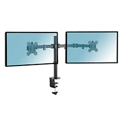 Grosbill Accessoire écran Kimex International Support à pincer/à percer 2 écrans - 13" 32"