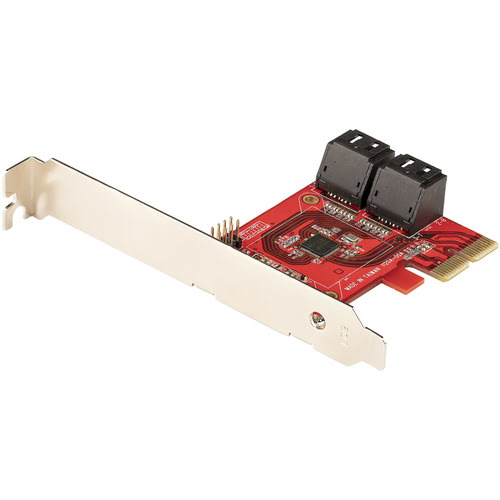 Grosbill Carte contrôleur StarTech PCI-E - 4 Ports SATA - 4P6G-PCIE-SATA-CARD