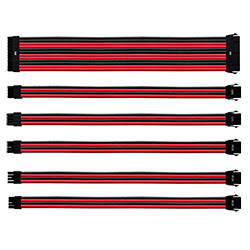 Grosbill Accessoire alimentation Cooler Master Kit câbles tressés (Red/Black) CMA-NEST16RDBK1-GL