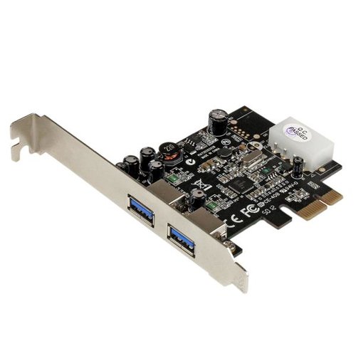 Grosbill Carte contrôleur StarTech carte contrôleur PCI-Express 1x avec 2 ports USB 3