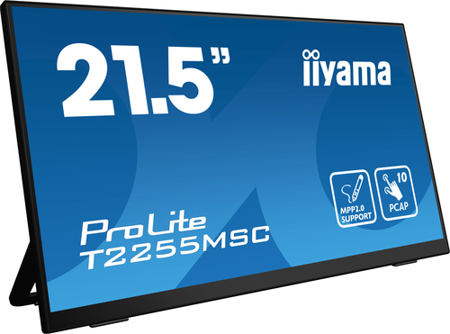 Grosbill Affichage collaboratif Iiyama T2255MSC-B1 21.5" Tactile FHD/60Hz/IPS/HP/HDMI/DP