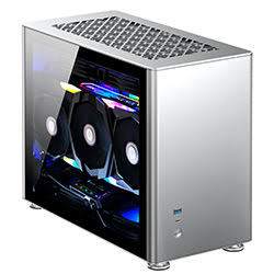 Grosbill Boîtier PC Jonsbo A4 Silver - mT/Sans Alim/ITX