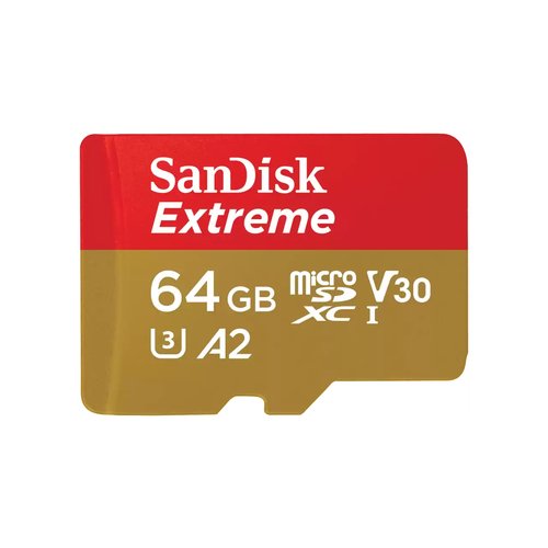 Grosbill Carte mémoire Sandisk Extreme microSDXC 64GB+SD 170MB/s