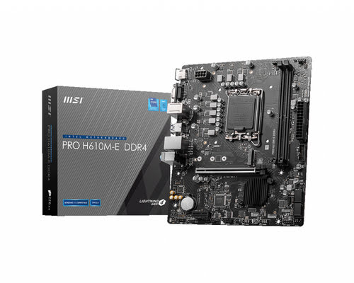 Grosbill Carte mère MSI PRO H610M-E DDR4 - H610/LGA1700/DDR4/mATX