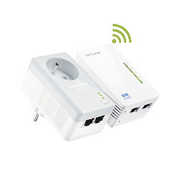 Grosbill Adaptateur CPL TP-Link TL-WPA4225KIT (500Mb) WiFi avec prise - Pack de 2