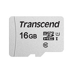 Grosbill Carte mémoire Transcend Micro SDHC 16Go Class 10 + Adapt TS16GUSD300S-A #