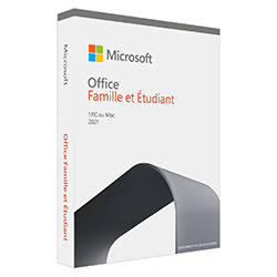 Grosbill Logiciel suite bureautique Microsoft Office Famille/Etudiant 2021 - COEM