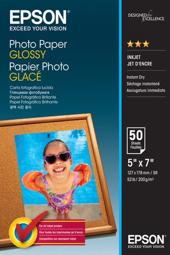 Grosbill Papier imprimante Epson Paper/Photo Glossy 13x18cm 50 sheet