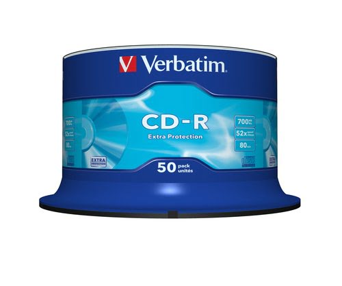 Grosbill Consommable stockage Verbatim CD-R/700MB 80Min 52x Datalife Spdl 50pk