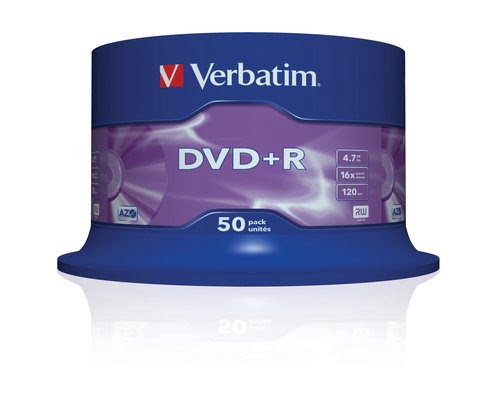 Grosbill Consommable stockage Verbatim DVD+R/4.7GB 16x ADVANCEDAZO 50Spindle