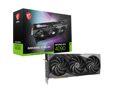 Grosbill Carte graphique MSI GeForce RTX 4090 GAMING X SLIM 24G	