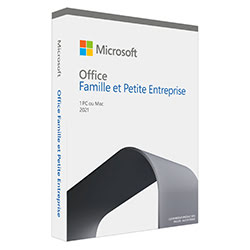 Grosbill Logiciel suite bureautique Microsoft Office Famille/Petite Entreprise 2021 - COEM