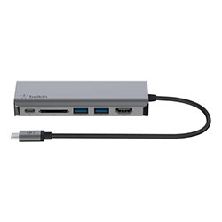 Grosbill Accessoire PC portable Belkin USB-C 6 Ports - 1xRJ45/1xUSB-C/1xSD/2xUSB-A/1xHDMI