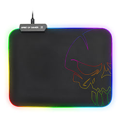 Grosbill Tapis de souris Spirit Of Gamer Skull RGB Gaming mouse pad - Taille M