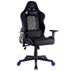 Grosbill Siège PC Gamer The G-LAB K-Seat Oxygen XL - Noir/Bleu/Tissu/3D