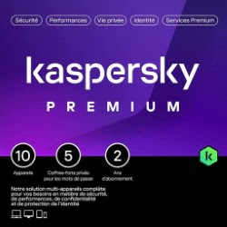 Grosbill Logiciel sécurité Kaspersky Antivirus Premium Boîte Mini - 2 Ans / 10 PC