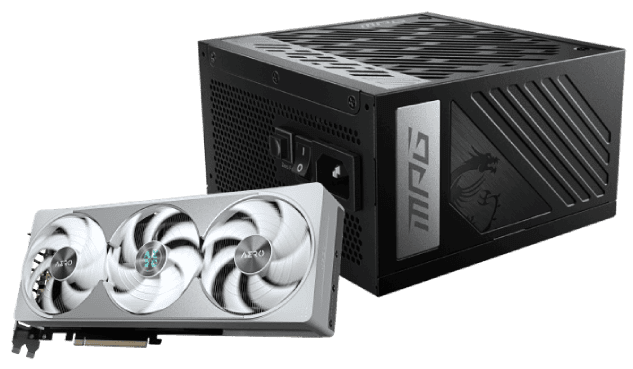 RTX 5080 AERO OC SFF 16G + MPG A1000GS PCIE5 Noir#