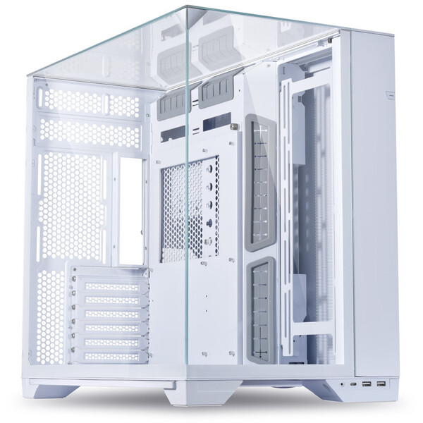 Lian-Li O11 Vision Mid-Tower/ verre trempé Blanc - Boîtier PC - 0