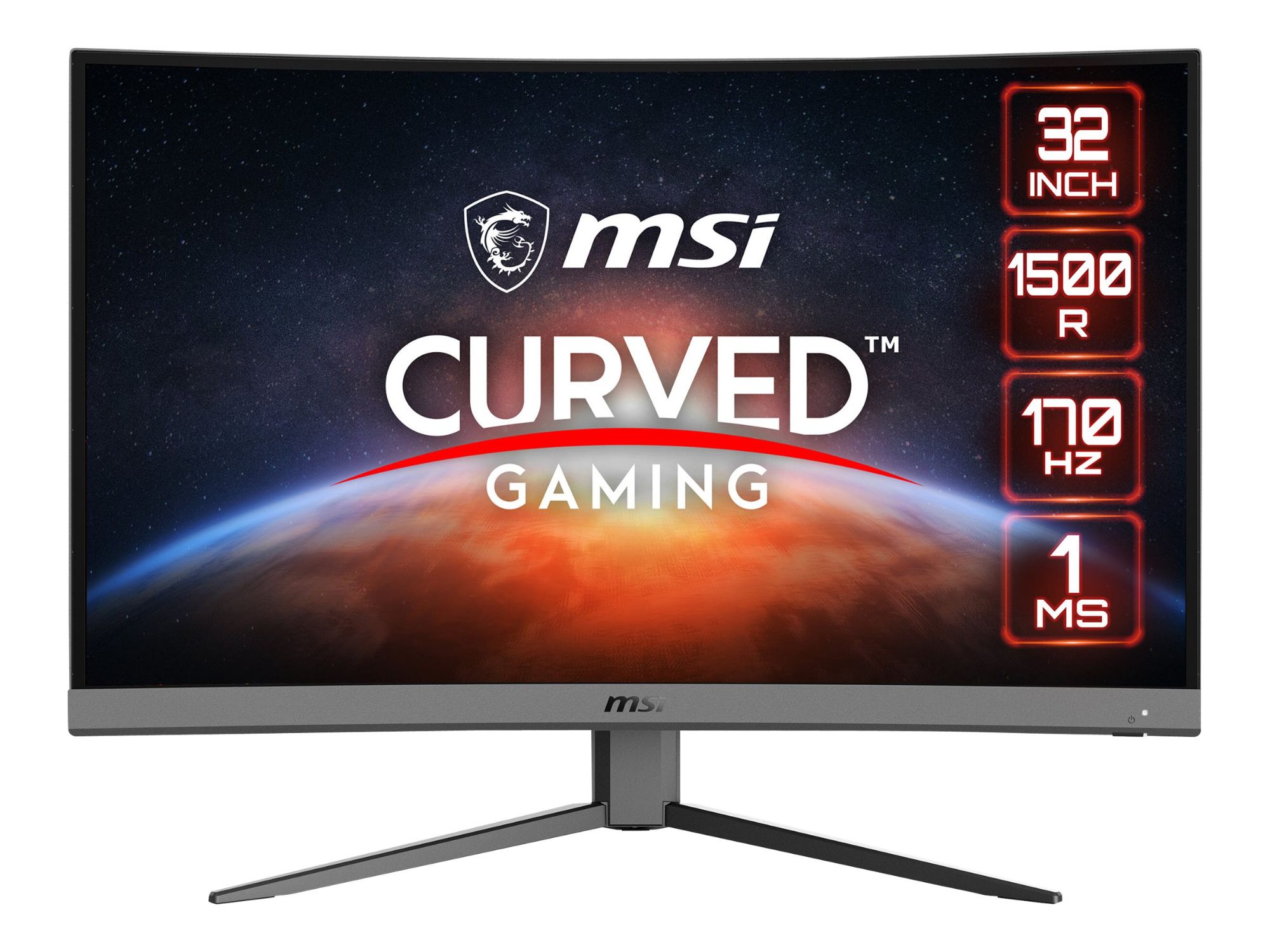 Grosbill Ecran PC MSI G32C4 E2 - 31.5" CURVE/FULLHD/VA/170Hz/1ms