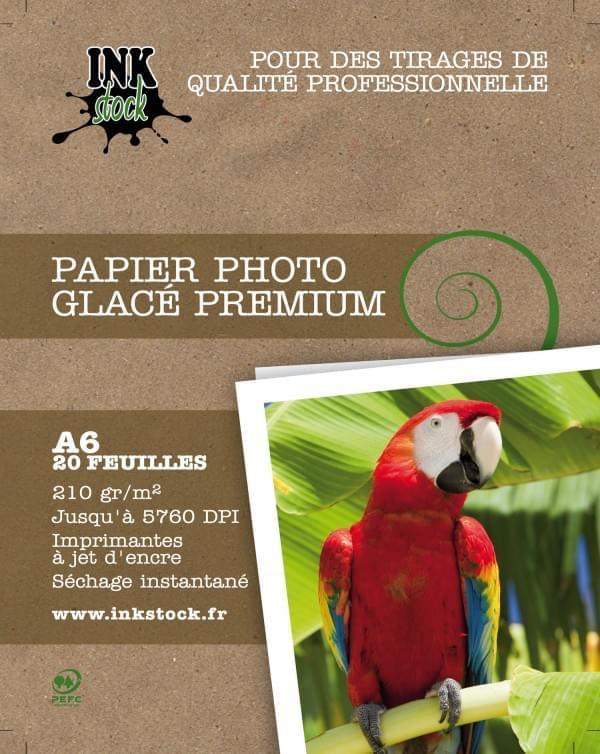 Papier Photo Glacé Premium 10x15 20f. 210Gr - InkStock - 0