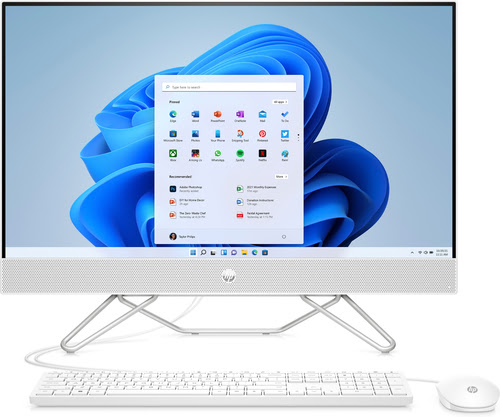 HP 27-cb0007nf 27" FHD/R7-5700U/16Go/1To/W11 Blanc - All-In-One PC/MAC - 0