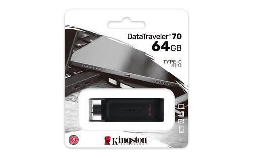 64GB USB-C 3.2 Gen 1 DataTraveler 70 - Achat / Vente sur grosbill-pro.com - 6