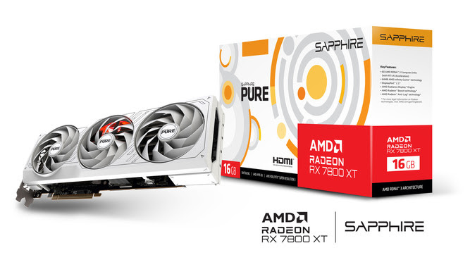 Sapphire Pure Radeon RX 7800 XT GAMING OC 16GB - Carte graphique