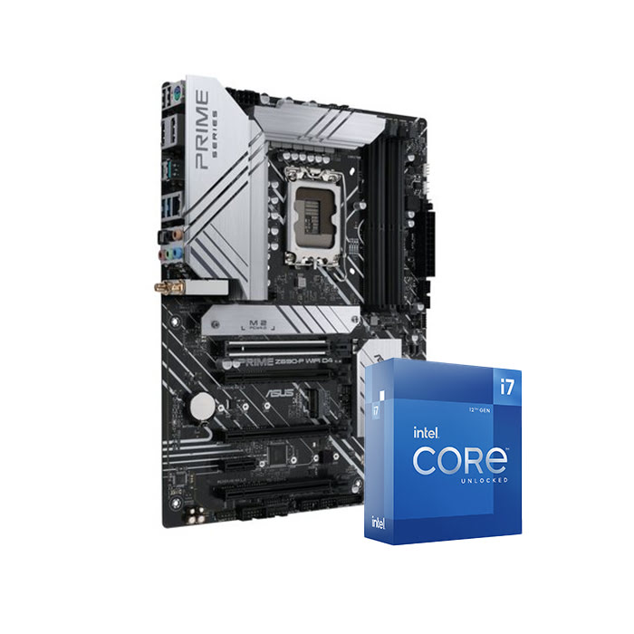 Bundle Asus PRIME Z690-P WIFI D4 + i7-12700K  - grosbill-pro.com - 0