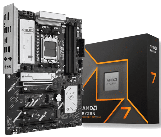 PRIME B840-PLUS WIFI + Ryzen 7 9700X box