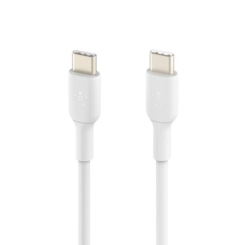 USB-C to USB-C Cable 2M White - Connectique PC - grosbill-pro.com - 3