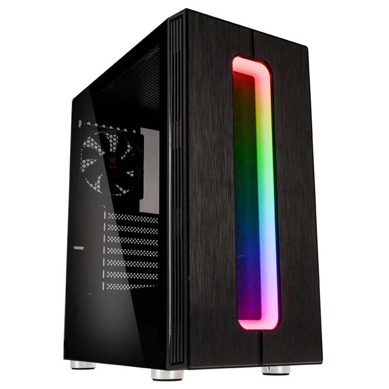 Kolink Nimbus RGB Tempered Glass Noir - Boîtier PC Kolink - 0