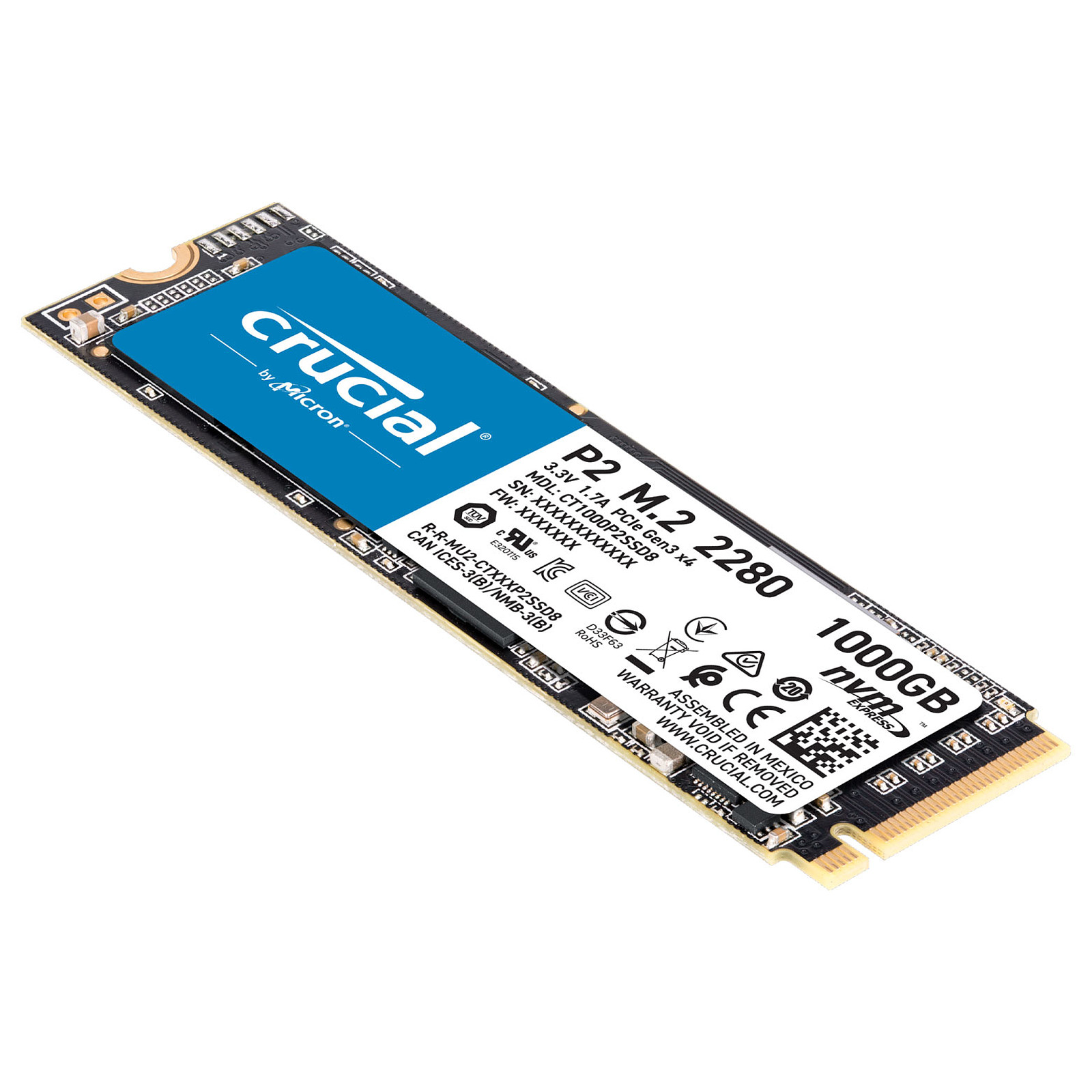 Crucial P2  M.2 - Disque SSD Crucial - grosbill-pro.com - 2
