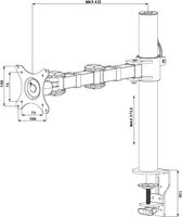 DS1001C-B1 Flexible Desk Mount for Singl - Achat / Vente sur grosbill-pro.com - 2