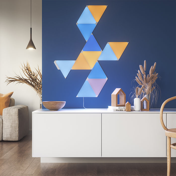 Nanoleaf Shapes Triangles Starter Kit - 9 Pièces (NL47-0002TW-9PK) - Achat / Vente Objet connecté / Domotique sur grosbill-pro.com - 3