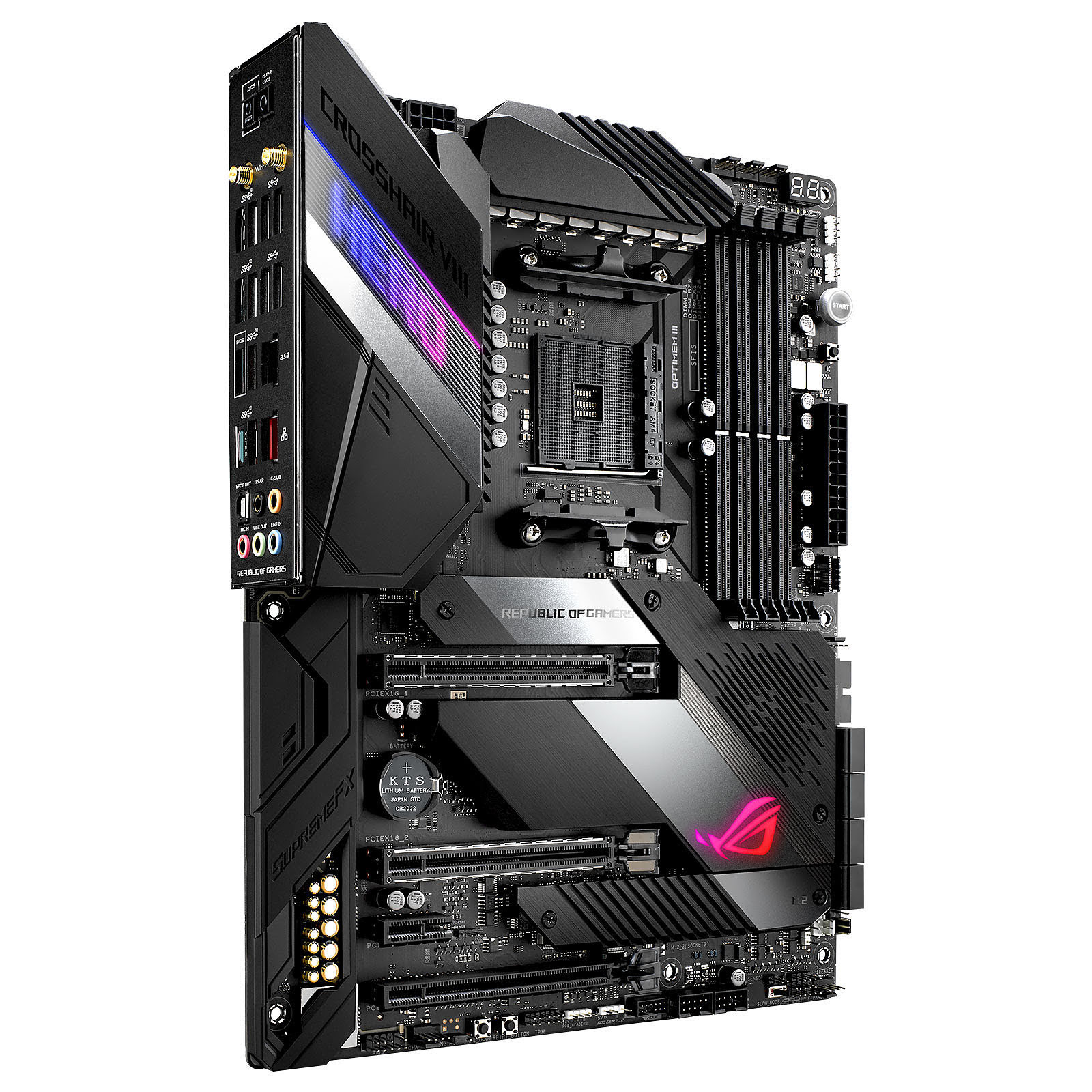 Asus ROG CROSSHAIR VIII HERO(WI-FI) ATX  - Carte mère Asus - 3