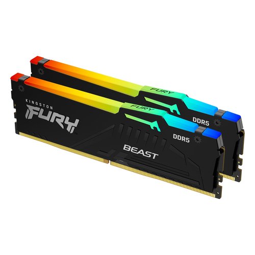 Kingston Fury Beast RGB 32Go  (2x16Go) DDR5 5600Mhz - Mémoire PC Kingston sur grosbill-pro.com - 0