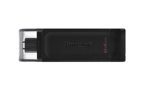 Grosbill Clé USB Kingston 64GB USB-C 3.2 Gen 1 DataTraveler 70