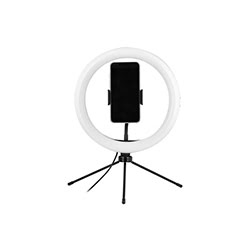 Grosbill Accessoire Streaming / Vlogging  T'nB Anneau LED 10" avec mini trépied pour Smartphone