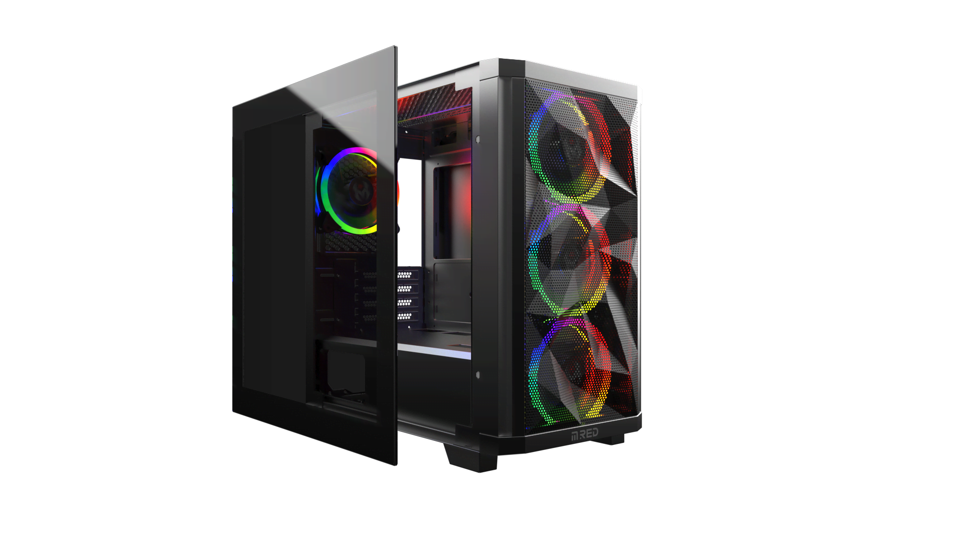 M.RED StarDust Mini Noir RGB Noir - Boîtier PC M.RED - grosbill-pro.com - 4