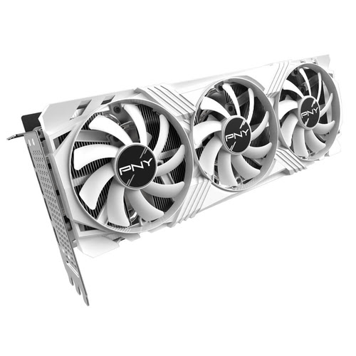 PNY RTX 4070 Ti 12GB VERTO Triple Fan Blanc Edition - Carte graphique - 8