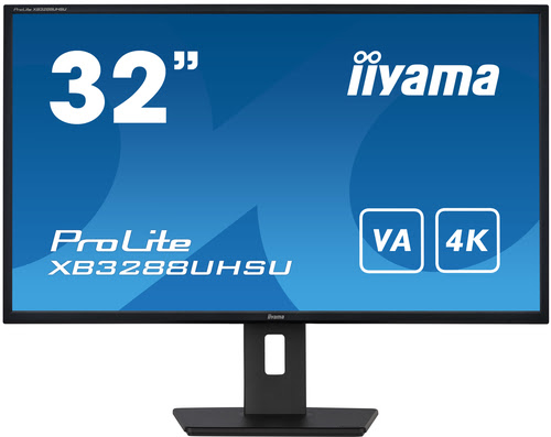 Grosbill Ecran PC Iiyama XB3288UHSU-B5  32" 4K/60Hz/VA/3ms/HUB/NTSC 95%