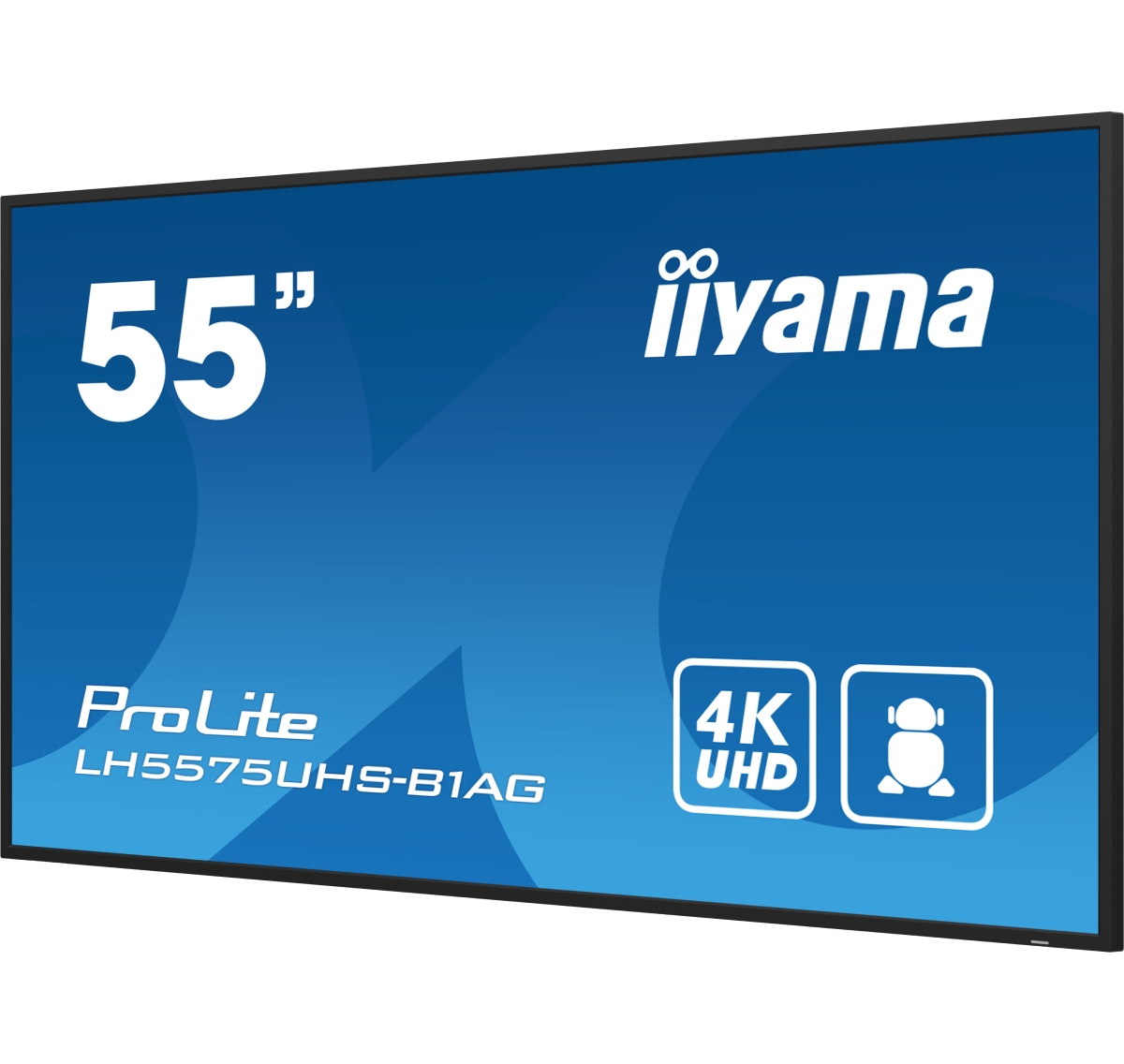 Iiyama LH5575UHS-B1AG - 54.6" 4K IPS Android RJ45/WIFI (LH5575UHS-B1AG) - Achat / Vente Affichage dynamique sur grosbill-pro.com - 1
